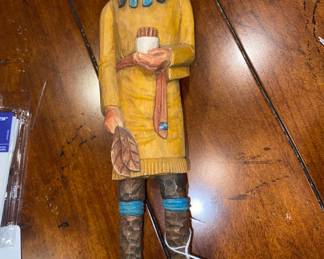 Carved wooden Indian.