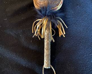 Turtle shell rattle - origin unknown.