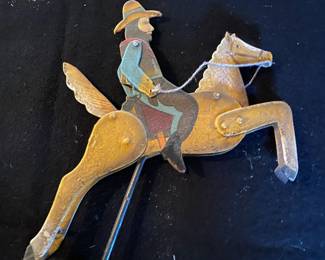 One of a large collection of kinetic balance sculptures.