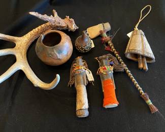 A variety of interesting objects from various peoples and tribes.