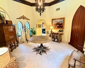 The entry hall to this spectacular estate