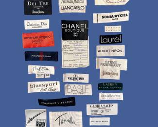 Vintage Designer Fashion Labels!