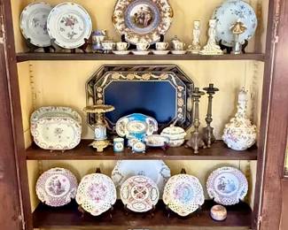 Chinese Export, Sevres, Royal Vienna, Dresden, tole, Meissen