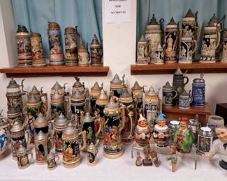 Large, large selection of Steins!!