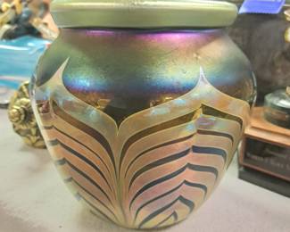 Much vintage and modern art glass