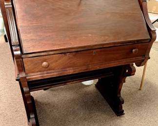 Much furniture, both antique and modern. Antique walnut secretary 