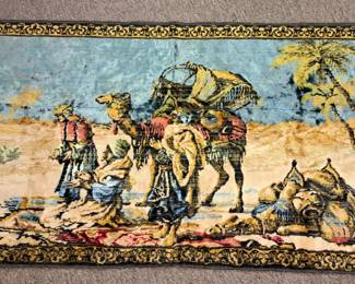 Vintage velvet tapestry