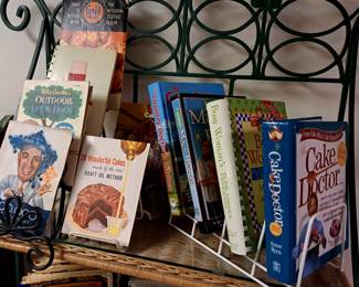 Modern and vintage cookbooks