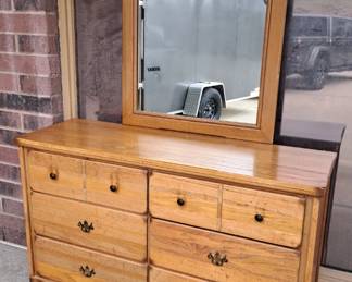 "Project" bedroom dresser w/ mirror 