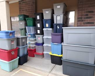50+ storage tubs