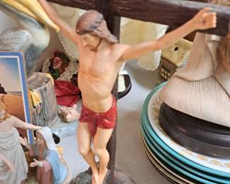 Much vintage religious items. 