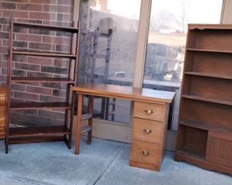 Desks and bookcases