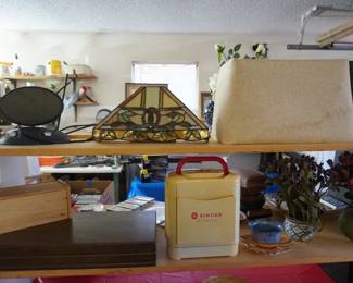 stained glass lamp shade, sewing