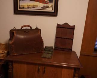 cabinet, wall decor, satchel