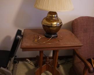 table and lamp