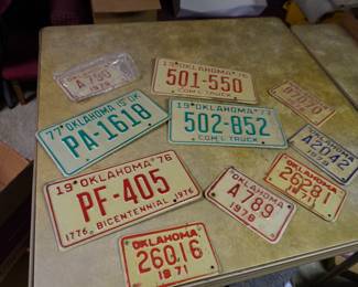 Motorcycle and vehicle license plates