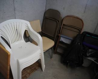 stack and folding chairs