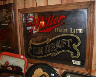 Miller advertising mirror