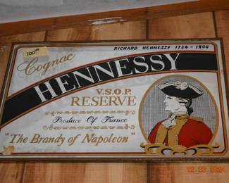 Hennessy advertising sign