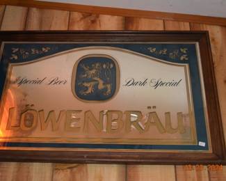 Lowenbrau advertising sign