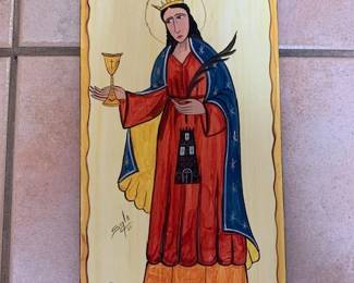 J Cipraino Ramirez (Siglo) retablo, 2000