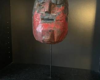 Polychrome 19th C Guatemala mask