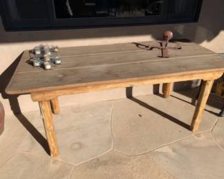 Another rustic table