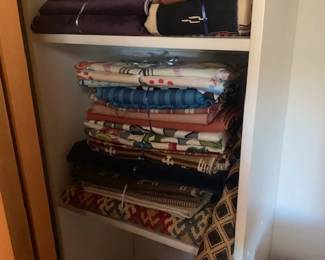 Vintage silk Obi, mudcloth and more textiles and fabrics