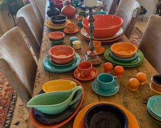 Fiestaware (and a few pieces of vintage Bauer)