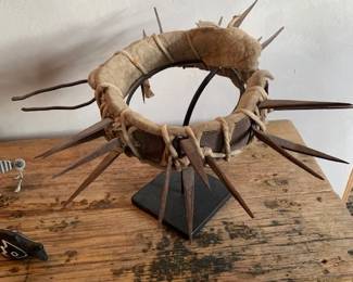 Mexican folk art crown of thorns