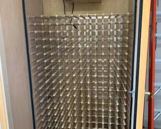 Vinotheque cabinet, open