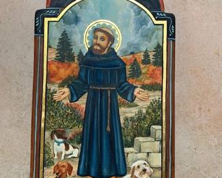 Arlene Cisneros Pena Saint Francis retablo, 2009