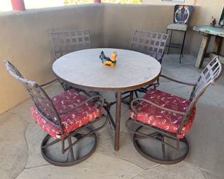 Patio table and 4 chairs