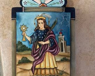 Arlene Cisneros Pena Saint Brbara retablo, 1990