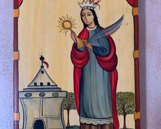 Bernadette Pino Saint Barbara retablo, 1996