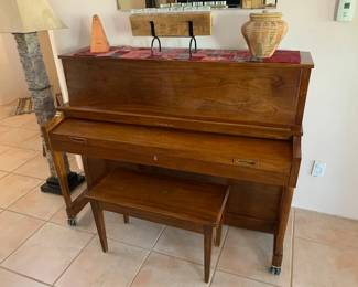 Baldwin Hamilton studio piano, satin walnut finish