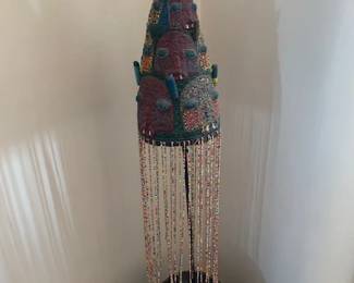 Vintage Yoruba beaded crown