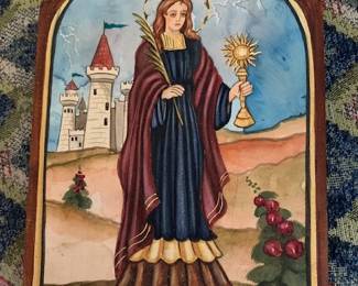 Arlene Cisneros Pena Saint Barbara retablo