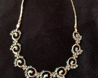 Signed Pennino Bros NYC necklace, ca 1950