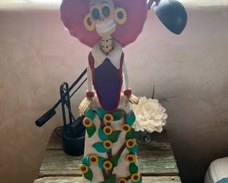 Large ceramic Katarina figure, unsigned