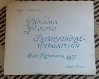 Panama Pacific International Exposition souvenir book of hand colored photographs