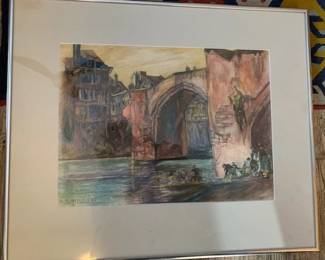 D A Hutchings framed print