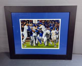 Kansas City Royals World Series Winning Photo, Framed, Matted Under Glass, 19.5" x 24"