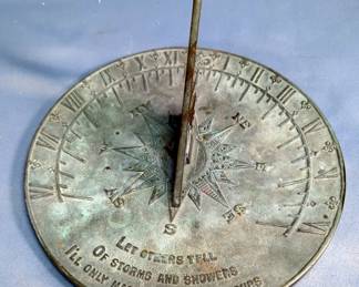 Metal Sun Dials, 9.5" And 10" 