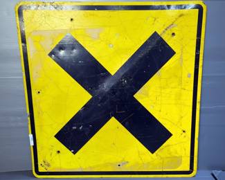 Rail Road Crossing Sign, 36" x 36"