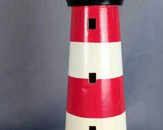 Crystal Glass 3D Laser Etched Lighthouse Paperweight And Hand Painted Lighthouse Decor, Qty 2 