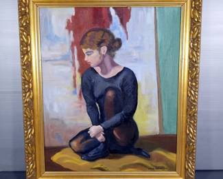 Wilma Sonnefield, Framed "Dancer", 29" x 24"