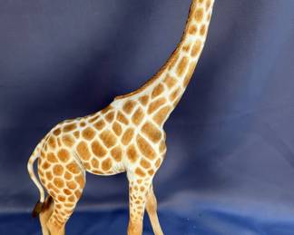 Angolan Giraffe Resin Statue, 23" Tal 