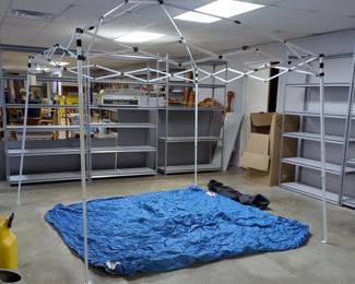 Cover Pro Portable Canopy, 9' x 9' With Storage Bag And Sun Shade