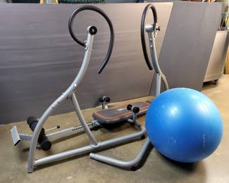 Elite Fitness, Inversion Table And Yoga Ball 
